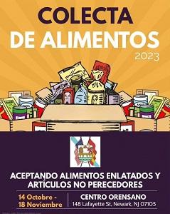 Colecta solidaria de alimentos 2023 del Centro Orensano de Nueva Jersey Colecta solidaria de alimentos 2023 del Centro Orensano de Nueva Jersey