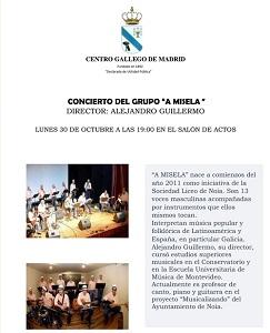 Concerto do Grupo "A Misela, no Centro Gallego de Madrid