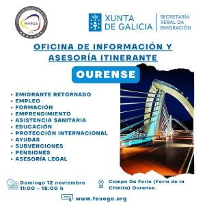 Oficina móbil de información e asesoría itinerante de FEVEGA, en Ourense