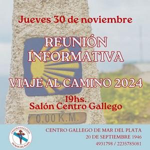 Reunión informativa "Viaje al Camino 2024", en Mar del Plata