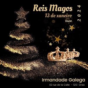 Chegada dos Reis Magos á Irmandade Galega na Suíza de Xenebra