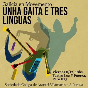 "Unha gaita e tres linguas", en Buenos Aires