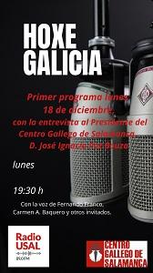 "Hoxe Galicia", en Radio Universidad de Salamanca "Hoxe Galicia", en Radio Universidad de Salamanca