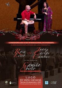 "Camiño Aberto", concerto de Rosa Leiro e Juan Carlos Cambas, en Lugo