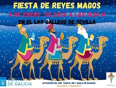 Fiesta de los Reyes Magos 2024 en el Lar Gallego de Sevilla