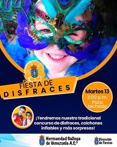 Festa de disfraces da Hermandad Gallega de Venezuela