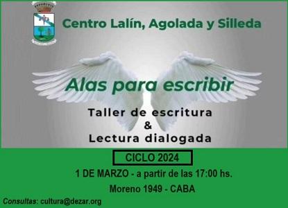 Obradoiro "Alas para escribir" 2024 do Centro Lalín, Agolada e Silleda de Bos Aires