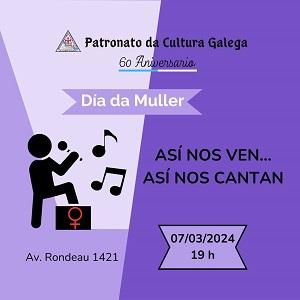 Día Internacional da Muller 2024 no Patronato da Cultura Galega de Montevideo Día Internacional da Muller 2024 no Patronato da Cultura Galega de Montevideo