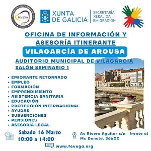 Oficina de información e asesoría itinerante de FEVEGA en Vilagarcía de Arousa