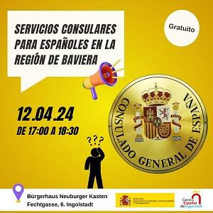 Charla informativa "Servicios consulares para españoles en Baviera"