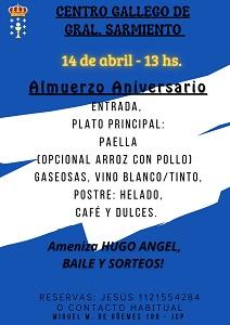 31º Aniversario do Centro Gallego de General Sarmiento 31º Aniversario do Centro Gallego de General Sarmiento