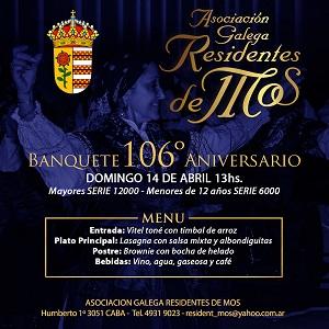 106º Aniversario de Residentes de Mos en Bos Aires