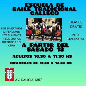 Escola de baile tradicional galego en Santa Fe