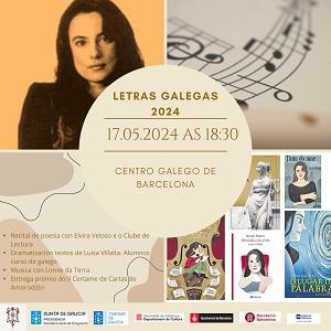 Día das Letras Galegas 2024 en el Centro Galego de Barcelona