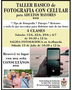 Taller básico de fotografía con celular para adultos mayores, en Avellaneda Taller básico de fotografía con celular para adultos mayores, en Avellaneda