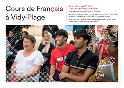 Curso de francés en la Playa de Vidy - Cours de français à Vidy-Plage 2024, en Lausanne Curso de francés en la Playa de Vidy - Cours de français à Vidy-Plage 2024, en Lausanne
