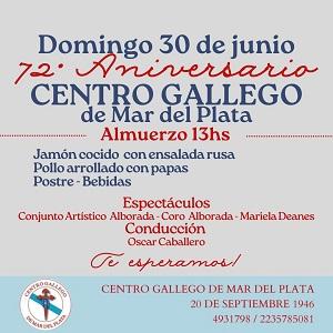 72º Aniversario do Centro Gallego de Mar del Plata