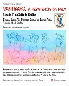 Documental - Debate "Santiago, a resistencia da fala" Documental - Debate "Santiago, a resistencia da fala"