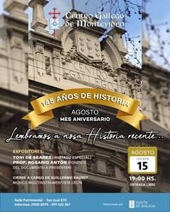 Aniversario 145 años de historia Centro Galego de Montevideo