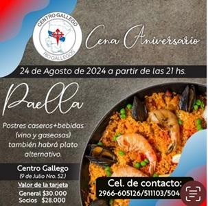 Cena Aniversario Centro Gallego Río Gallegos