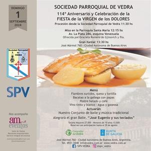 114º Aniversario da Sociedad Parroquial de Vedra 114º Aniversario da Sociedad Parroquial de Vedra
