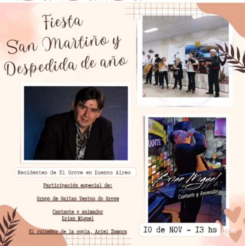 Festa do San Martiño e Despedida do Ano da Asociación de Residentes do Grove en Bos Aires