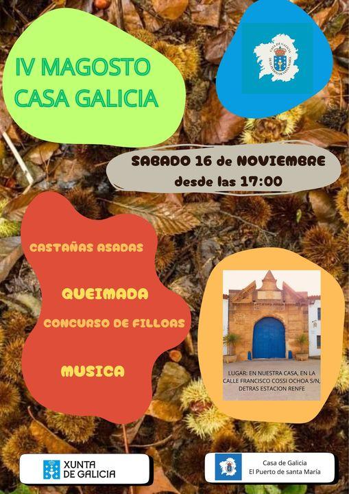 IV Magosto na Casa de Galicia do Porto de Santa María IV Magosto na Casa de Galicia do Porto de Santa María