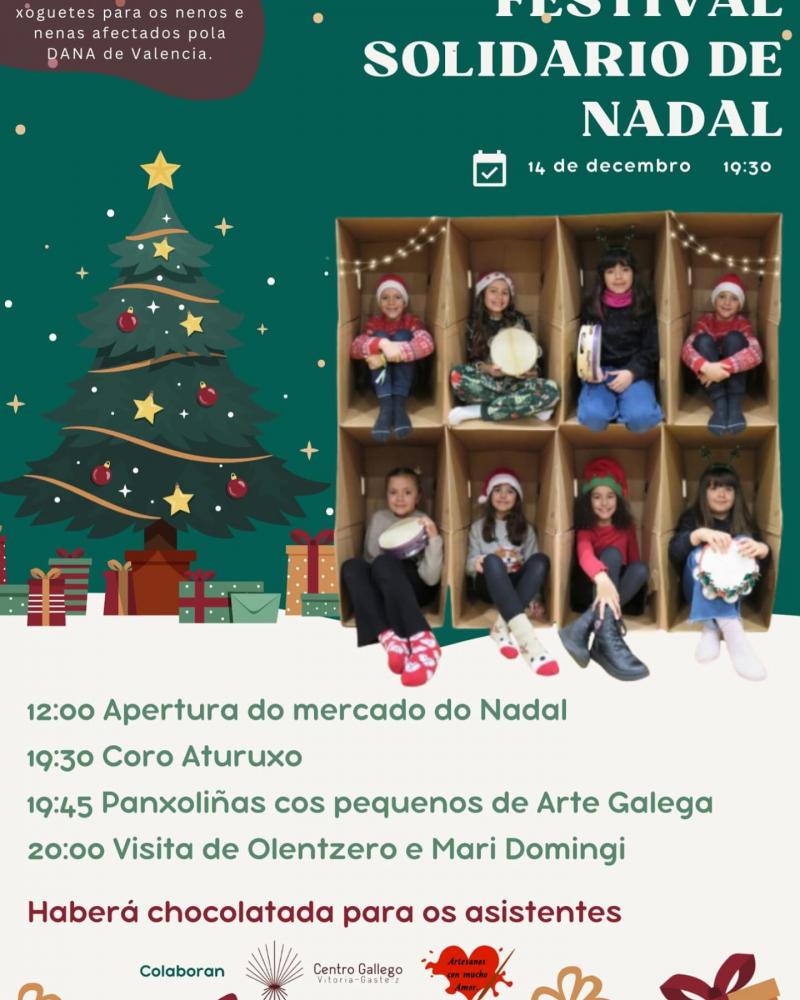 Festival solidario de Nadal no Centro Galego Vitoria Festival solidario de Nadal no Centro Galego Vitoria