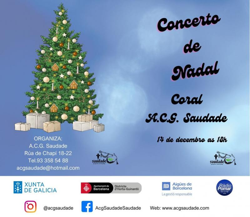Concerto de Nadal na Agrupación Cultural Galega Saudade de Barcelona Concerto de Nadal na Agrupación Cultural Galega Saudade de Barcelona