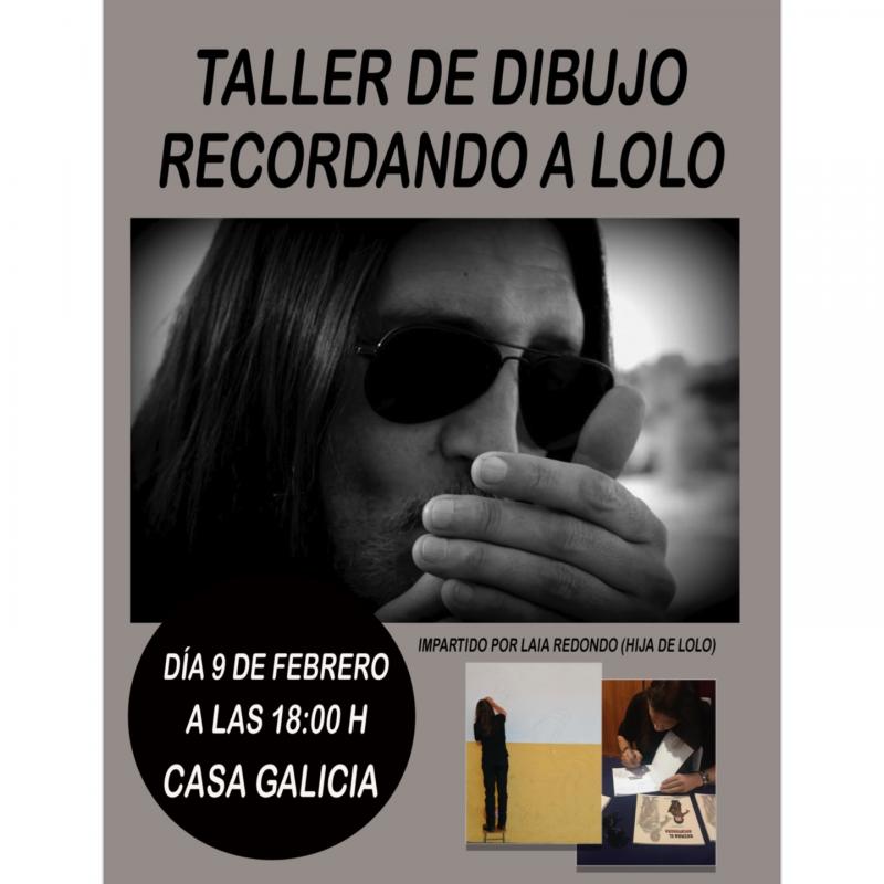 Obradoiro de debuxo "Recordando a Lolo" na Casa de Galicia en León Obradoiro de debuxo "Recordando a Lolo" na Casa de Galicia en León