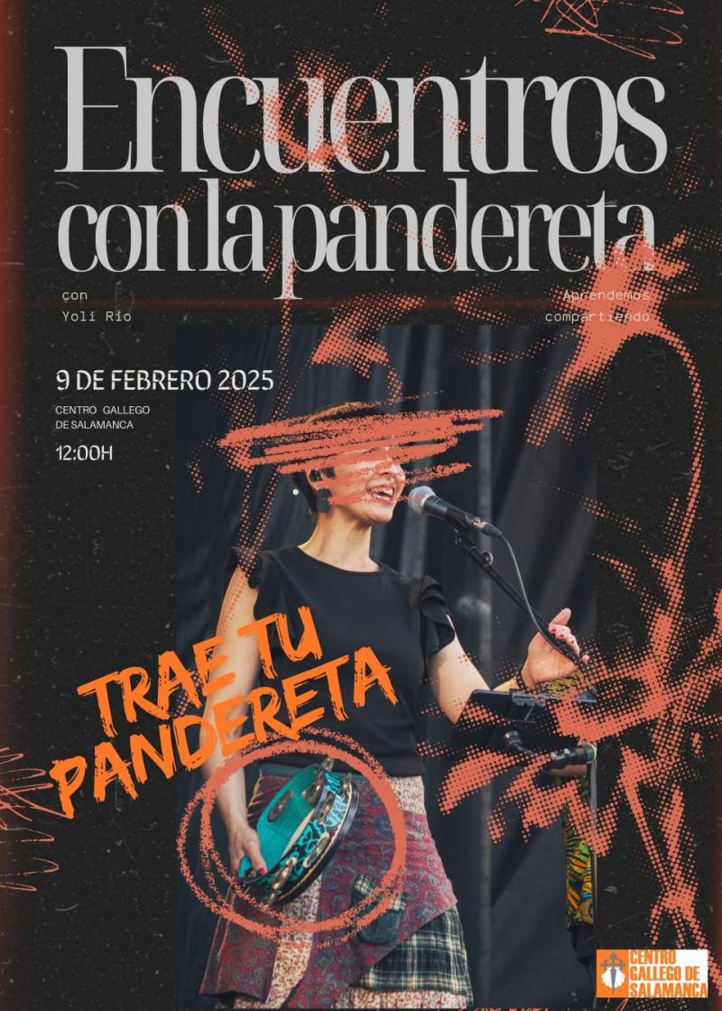 "Encontros coa pandeireta" con Yoli Río no Centro Galego de Salamanca "Encontros coa pandeireta" con Yoli Río no Centro Galego de Salamanca
