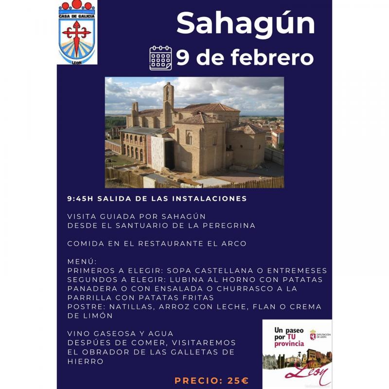 Excursión á vila de Sahagún da Casa de Galicia en León Excursión á vila de Sahagún da Casa de Galicia en León