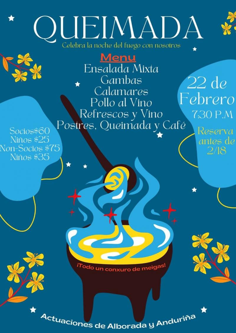 Queimada no Club España de Newark Queimada no Club España de Newark