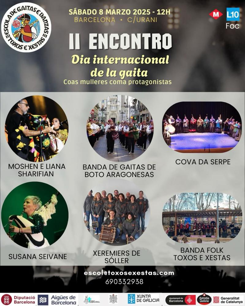 II Encontro do Día Internacional da Gaita en Barcelona da Asociación Toxos e Xestas II Encontro do Día Internacional da Gaita en Barcelona da Asociación Toxos e Xestas