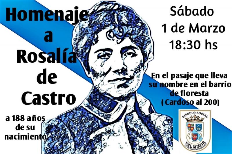 Homenaxe a Rosalía de Castro do Círculo Social Val Miñor de Galicia en Bos Aires