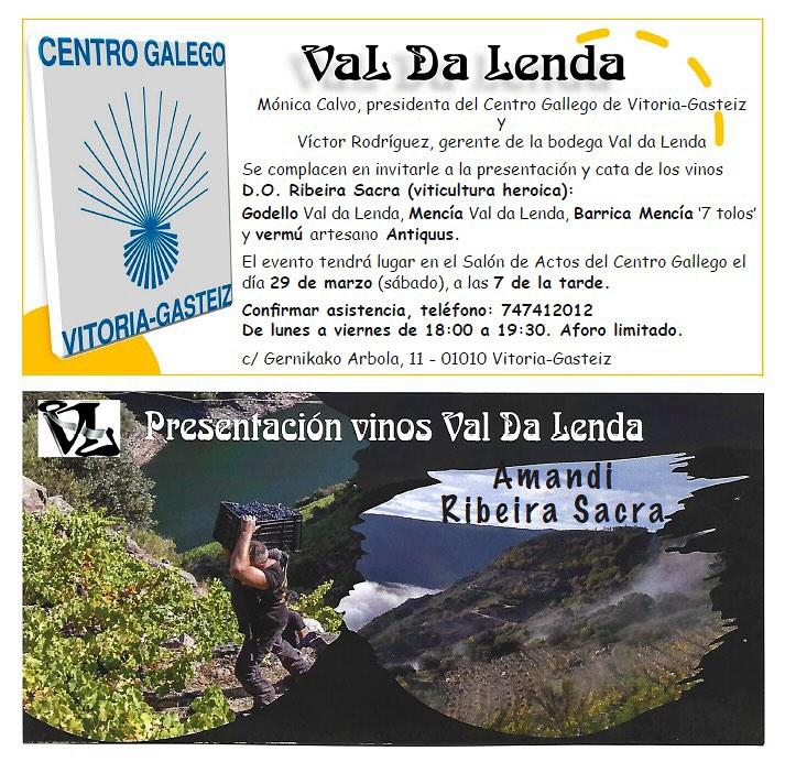 Cata de Viños DO Ribeira Sacra no Centro Galego Vitoria