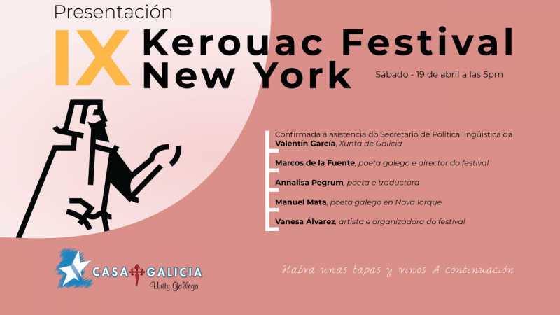 Presentación do IX Kerouac Festival de New York na Casa Galicia de Nova York