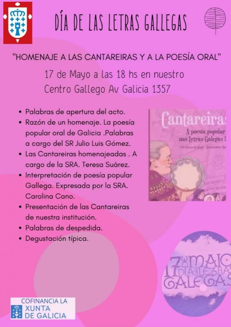 Día de las Letras Gallegas en el Centro Gallego de Santa Fe