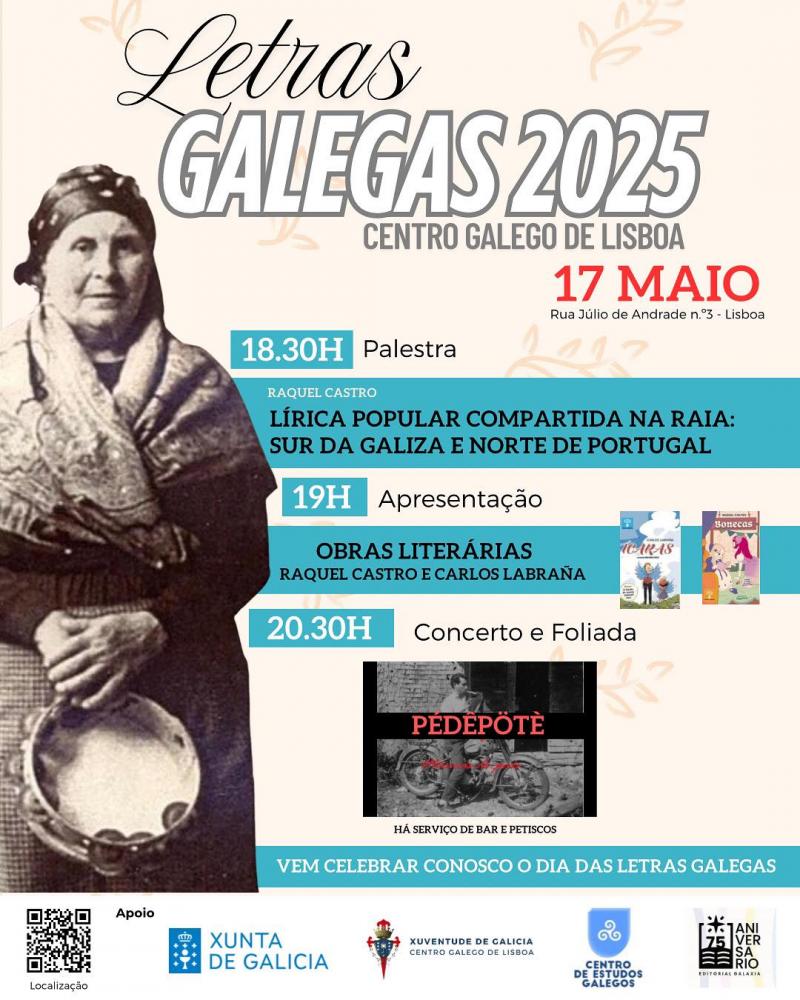 Letras Gallegas 2025 en el Centro Gallego de Lisboa