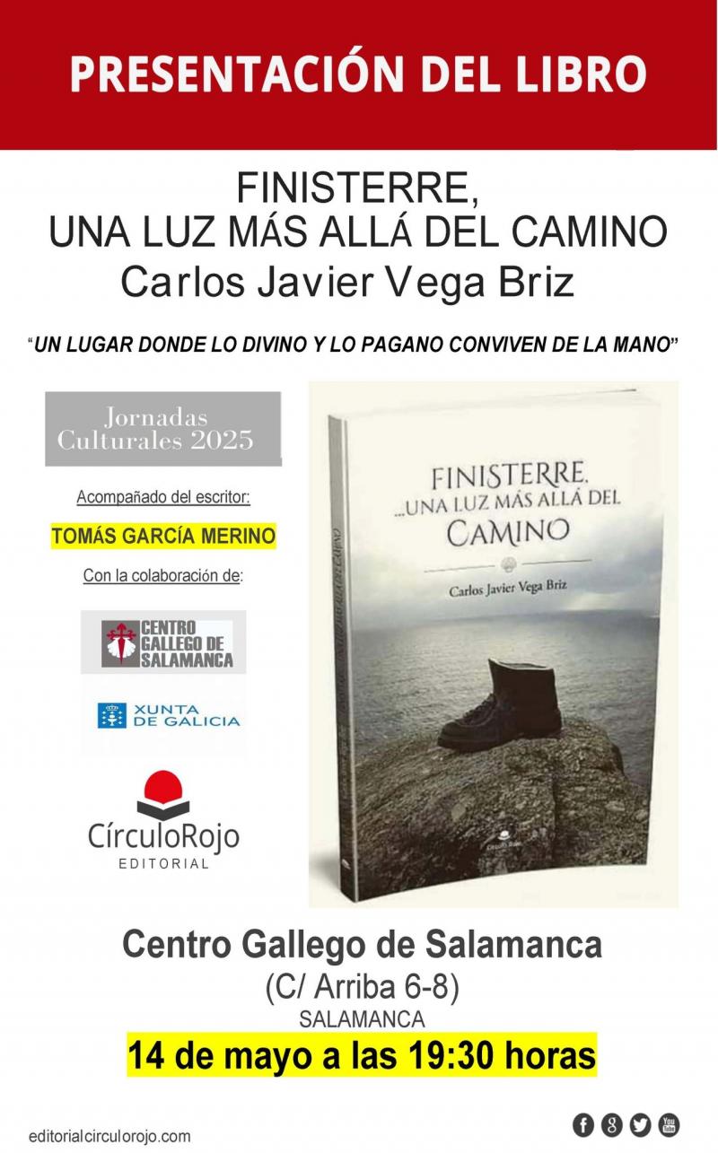 Presentación del libro "Finisterre. Una luz más allá del camino" en el Centro Gallego de Salamanca Presentación del libro "Finisterre. Una luz más allá del camino" en el Centro Gallego de Salamanca