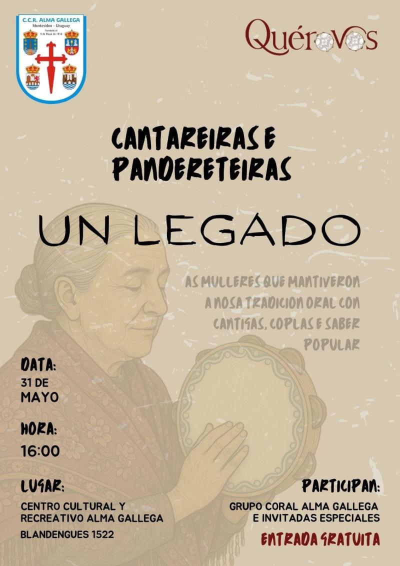 Homenaxe ás cantareiras e pandeireteiras no Centro Cultural e Recreativo Alma Galega Homenaxe ás cantareiras e pandeireteiras no Centro Cultural e Recreativo Alma Galega
