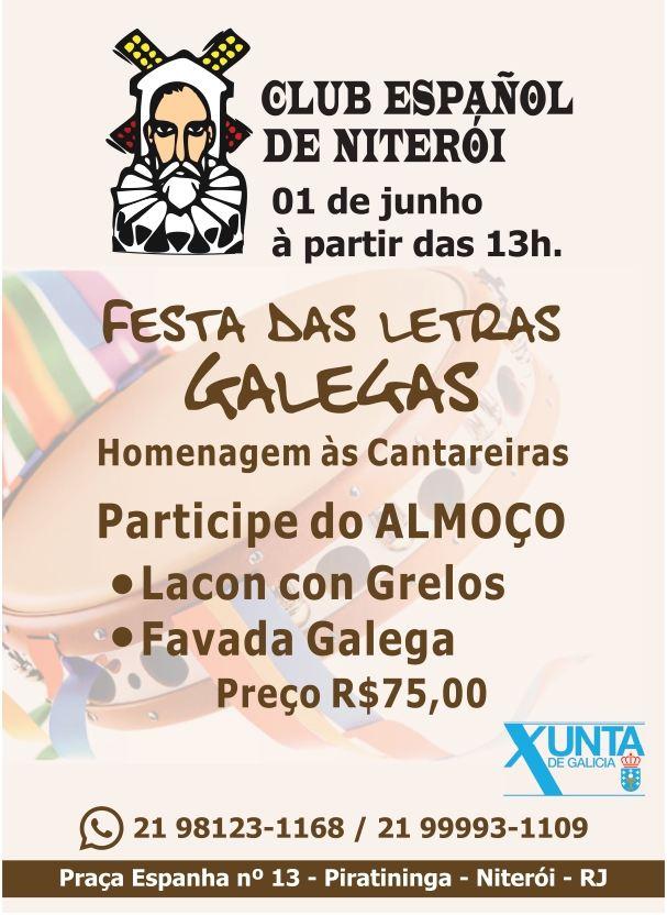 Festa das Letras Galegas no Club Español de Niterói en Brasil Festa das Letras Galegas no Club Español de Niterói en Brasil