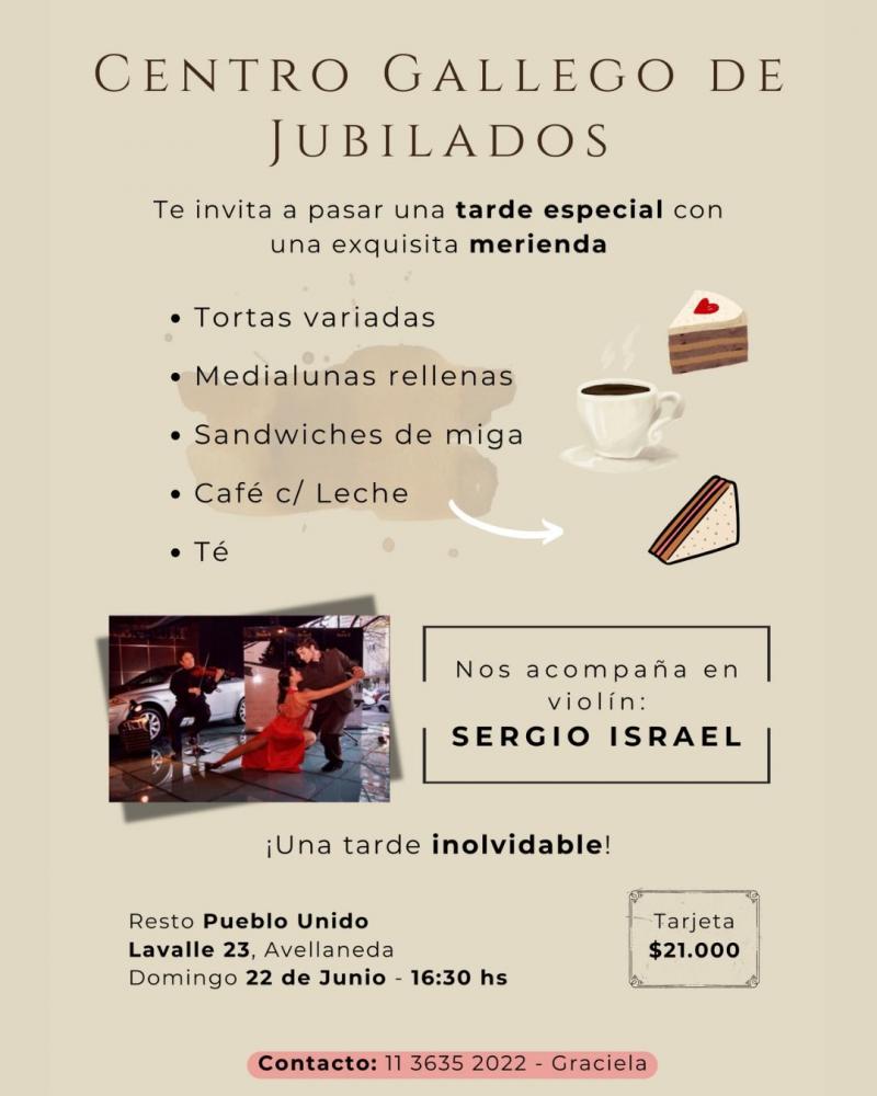 Merenda no Centro Galego de Xubilados e Pensionistas da República Arxentina Merenda no Centro Galego de Xubilados e Pensionistas da República Arxentina