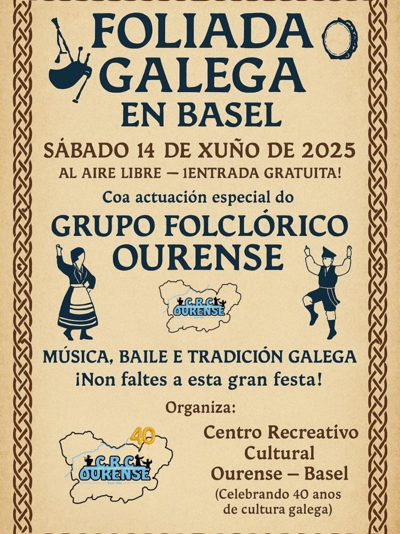 Foliada Galega organizada polo Centro Recreativo Cultural Ourense de Basilea