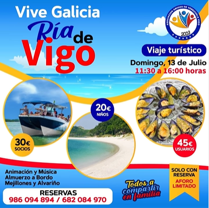 Ruta pola Ría de Vigo organizada pola Asociación Amigos de Venezuela en Vigo Ruta pola Ría de Vigo organizada pola Asociación Amigos de Venezuela en Vigo