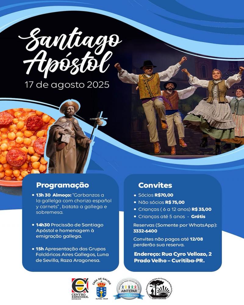 Festa do Santiago Apóstolo no Centro Espanhol do Paraná Festa do Santiago Apóstolo no Centro Espanhol do Paraná