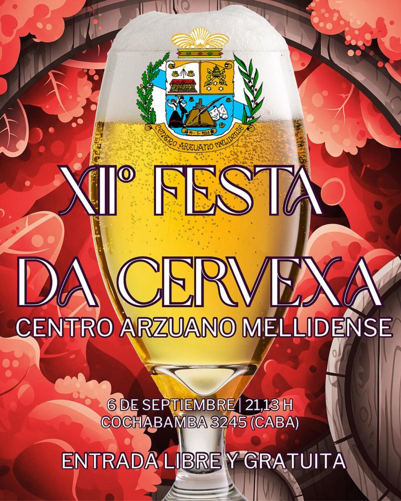 XII Festa da Cervexa no Centro Arzuán Melidense de Bos Aires
