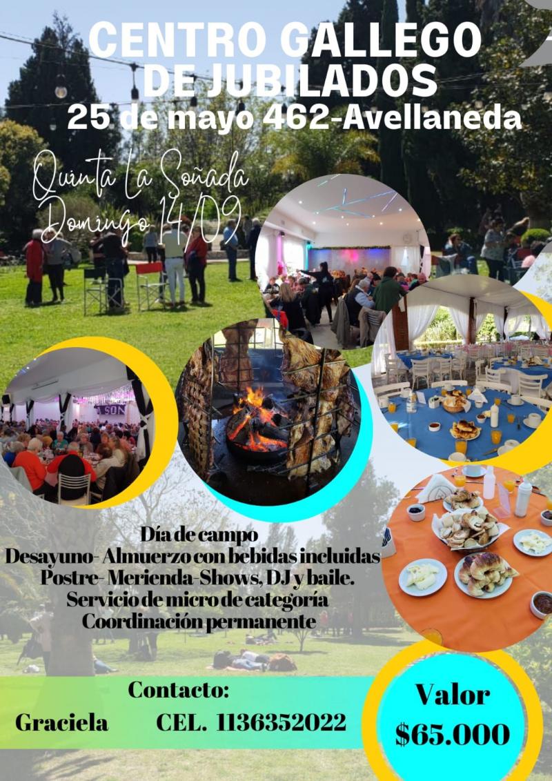 Día de campo en el Centro Gallego de Jubilados y Pensionistas de República Argentina Día de campo en el Centro Gallego de Jubilados y Pensionistas de República Argentina