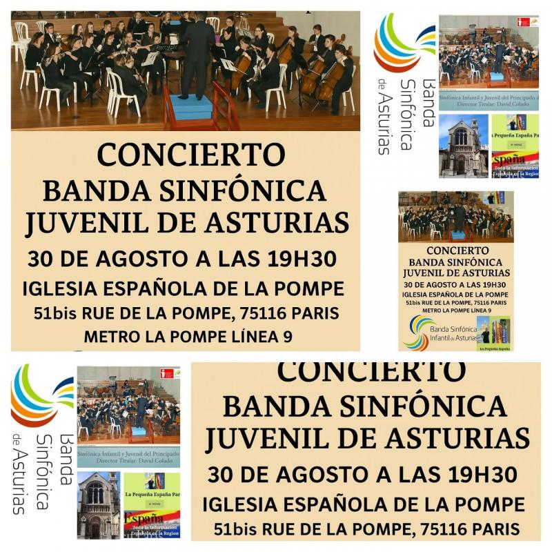 Concerto da Banda Sinfónica Xuvenil de Asturias en París Concerto da Banda Sinfónica Xuvenil de Asturias en París
