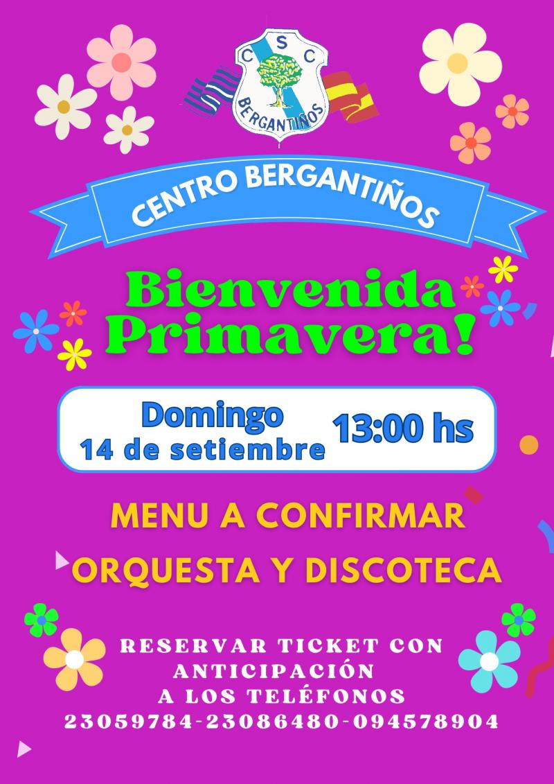 Xantar de "Benvida da Primavera" no Centro Social e Cultural Bergantiños de Montevideo
